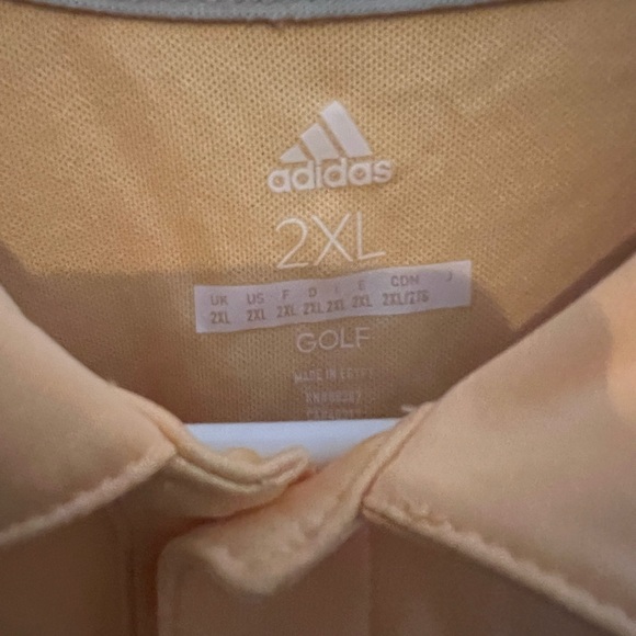 Men’s Orange Dri Fit Polo by Adidas A124 - Picture 2 of 3